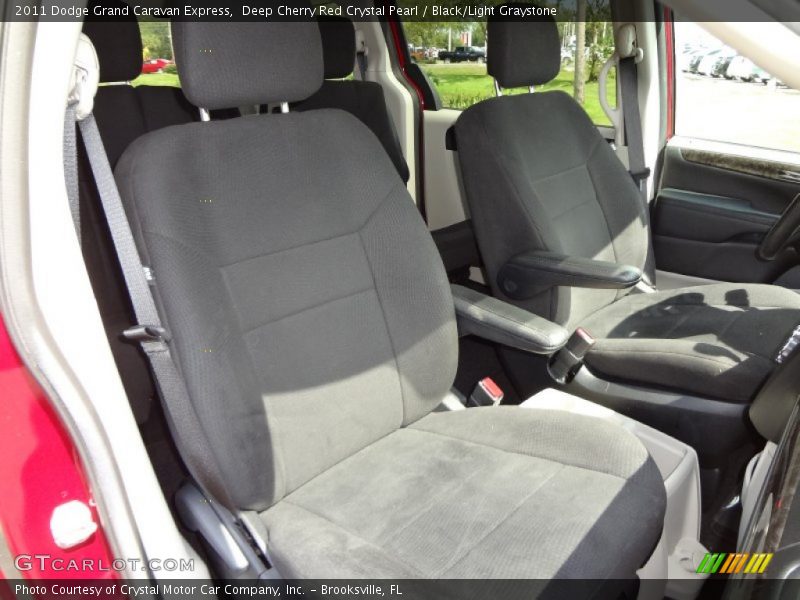 Deep Cherry Red Crystal Pearl / Black/Light Graystone 2011 Dodge Grand Caravan Express