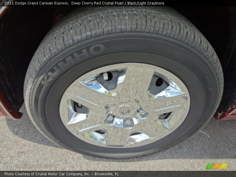 Deep Cherry Red Crystal Pearl / Black/Light Graystone 2011 Dodge Grand Caravan Express
