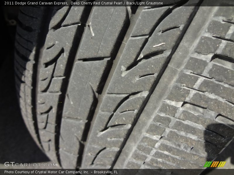 Deep Cherry Red Crystal Pearl / Black/Light Graystone 2011 Dodge Grand Caravan Express
