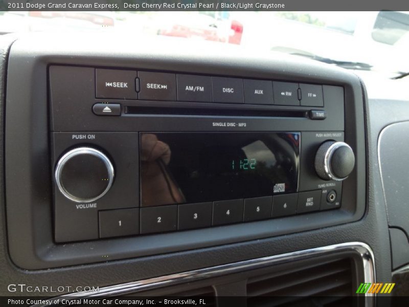 Deep Cherry Red Crystal Pearl / Black/Light Graystone 2011 Dodge Grand Caravan Express