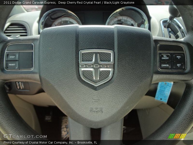 Deep Cherry Red Crystal Pearl / Black/Light Graystone 2011 Dodge Grand Caravan Express