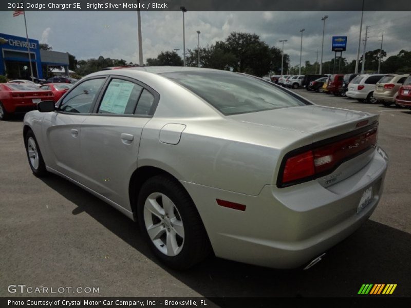 Bright Silver Metallic / Black 2012 Dodge Charger SE