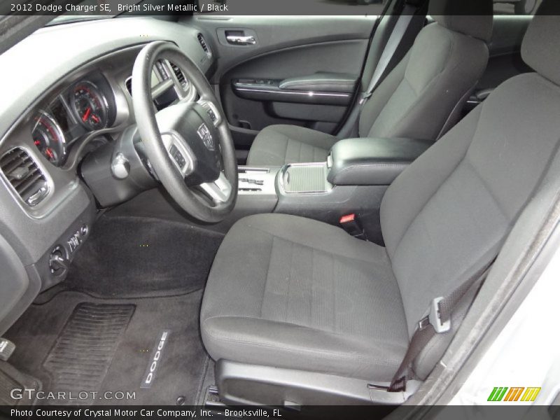 Bright Silver Metallic / Black 2012 Dodge Charger SE