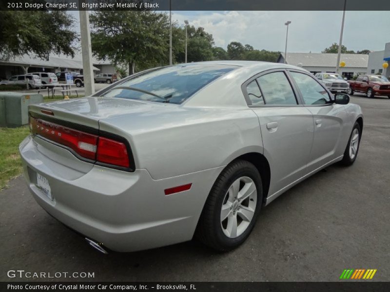 Bright Silver Metallic / Black 2012 Dodge Charger SE
