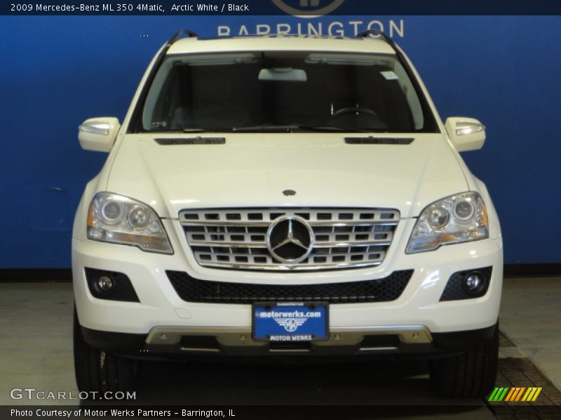 Arctic White / Black 2009 Mercedes-Benz ML 350 4Matic