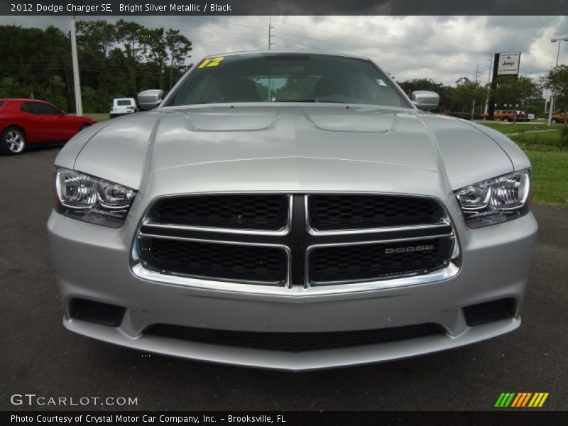 Bright Silver Metallic / Black 2012 Dodge Charger SE