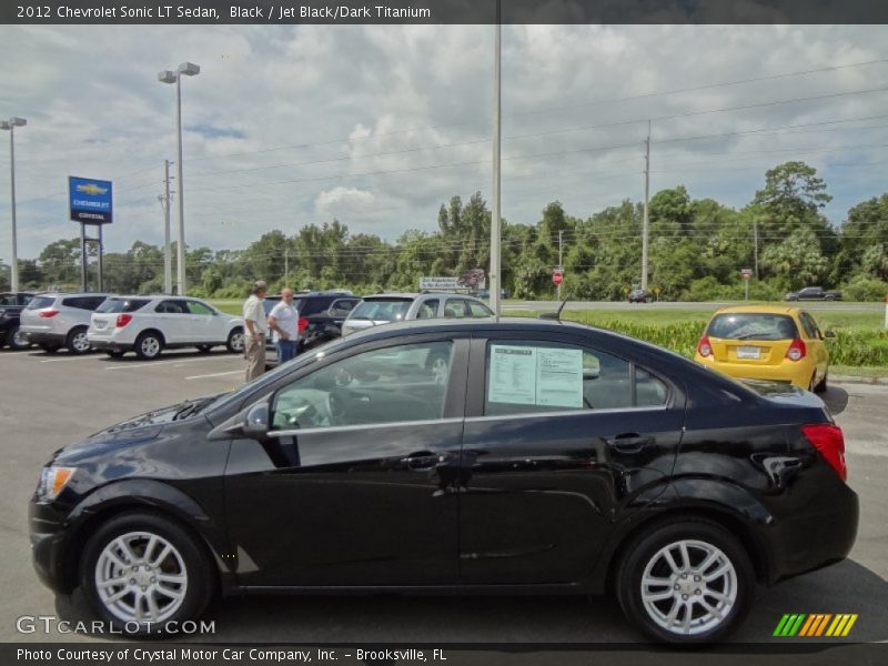 Black / Jet Black/Dark Titanium 2012 Chevrolet Sonic LT Sedan