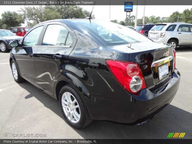 Black / Jet Black/Dark Titanium 2012 Chevrolet Sonic LT Sedan