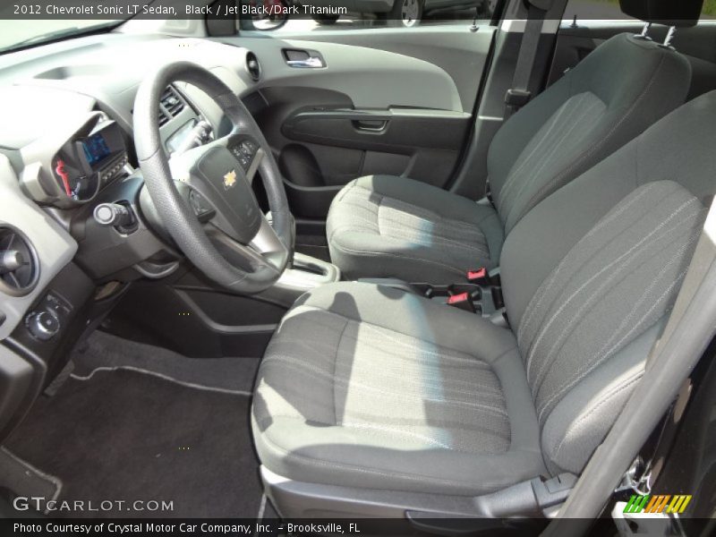 Black / Jet Black/Dark Titanium 2012 Chevrolet Sonic LT Sedan