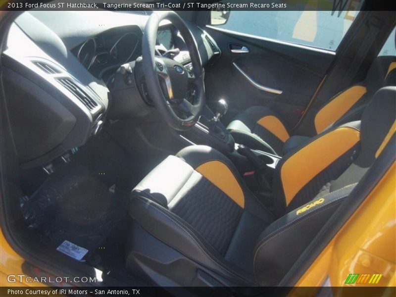  2013 Focus ST Hatchback ST Tangerine Scream Recaro Seats Interior