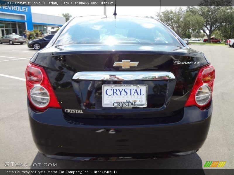 Black / Jet Black/Dark Titanium 2012 Chevrolet Sonic LT Sedan