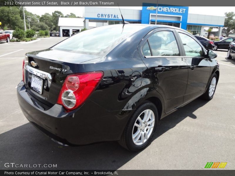 Black / Jet Black/Dark Titanium 2012 Chevrolet Sonic LT Sedan