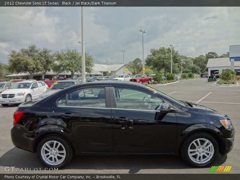 Black / Jet Black/Dark Titanium 2012 Chevrolet Sonic LT Sedan