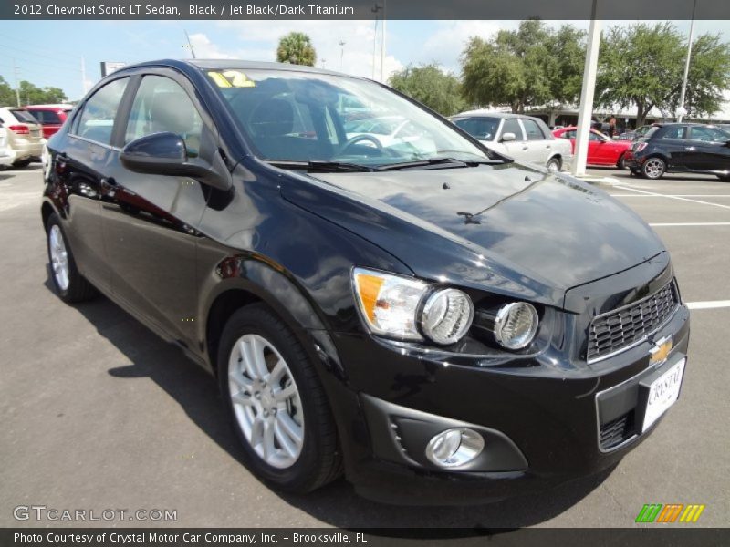 Black / Jet Black/Dark Titanium 2012 Chevrolet Sonic LT Sedan