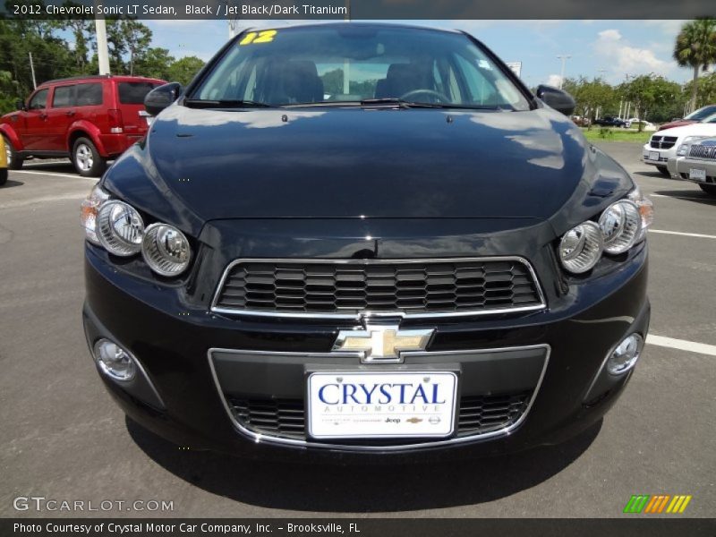 Black / Jet Black/Dark Titanium 2012 Chevrolet Sonic LT Sedan
