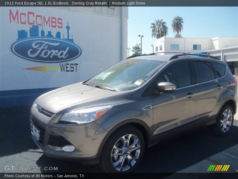 Sterling Gray Metallic / Medium Light Stone 2013 Ford Escape SEL 1.6L EcoBoost