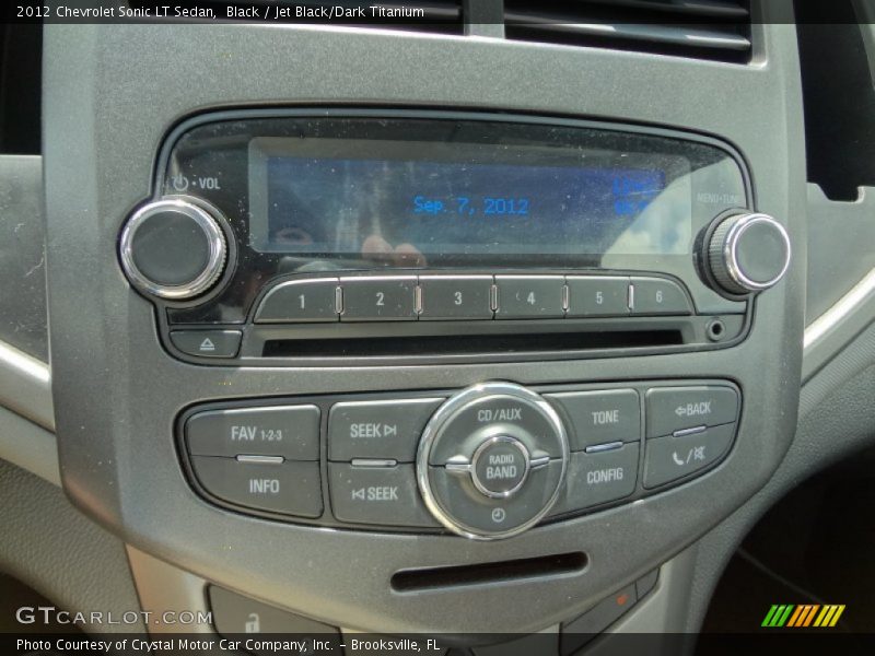 Black / Jet Black/Dark Titanium 2012 Chevrolet Sonic LT Sedan