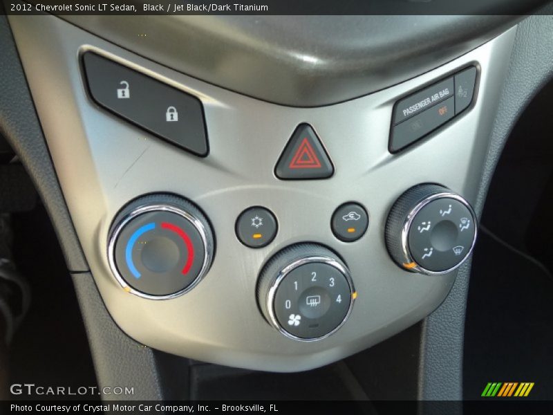 Black / Jet Black/Dark Titanium 2012 Chevrolet Sonic LT Sedan