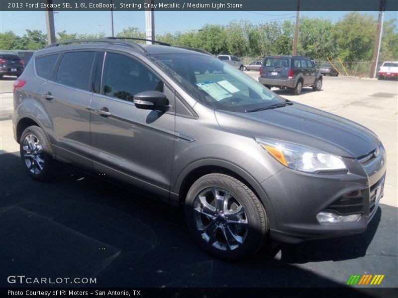 Sterling Gray Metallic / Medium Light Stone 2013 Ford Escape SEL 1.6L EcoBoost