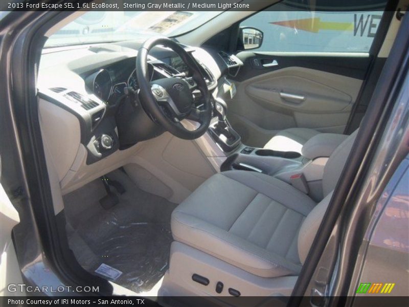 Sterling Gray Metallic / Medium Light Stone 2013 Ford Escape SEL 1.6L EcoBoost