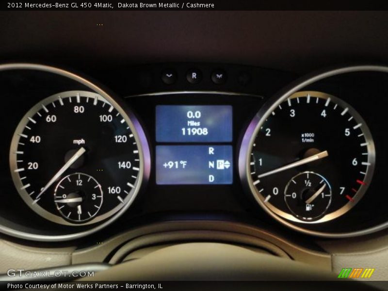 Dakota Brown Metallic / Cashmere 2012 Mercedes-Benz GL 450 4Matic