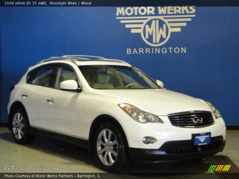 Moonlight White / Wheat 2008 Infiniti EX 35 AWD