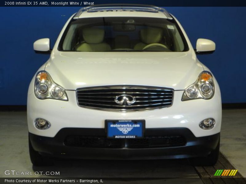 Moonlight White / Wheat 2008 Infiniti EX 35 AWD