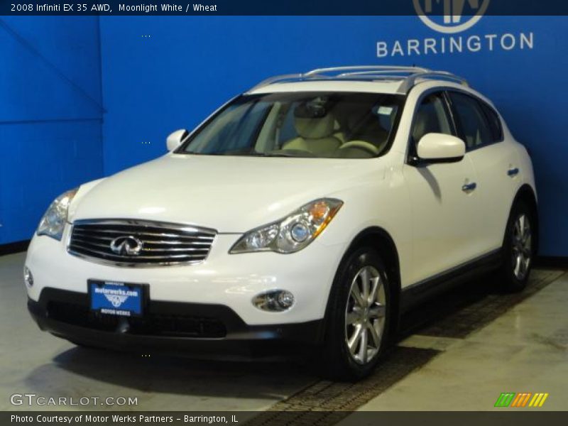 Moonlight White / Wheat 2008 Infiniti EX 35 AWD
