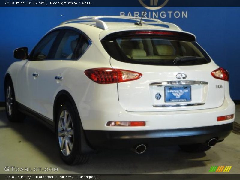 Moonlight White / Wheat 2008 Infiniti EX 35 AWD