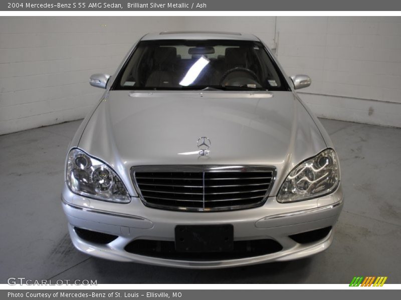 Brilliant Silver Metallic / Ash 2004 Mercedes-Benz S 55 AMG Sedan