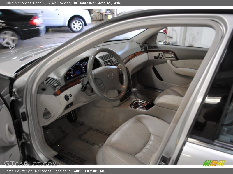 Brilliant Silver Metallic / Ash 2004 Mercedes-Benz S 55 AMG Sedan