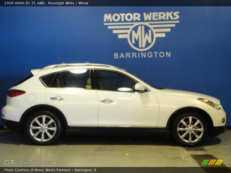 Moonlight White / Wheat 2008 Infiniti EX 35 AWD