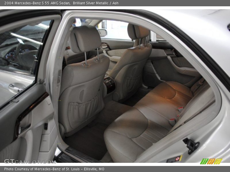 Brilliant Silver Metallic / Ash 2004 Mercedes-Benz S 55 AMG Sedan