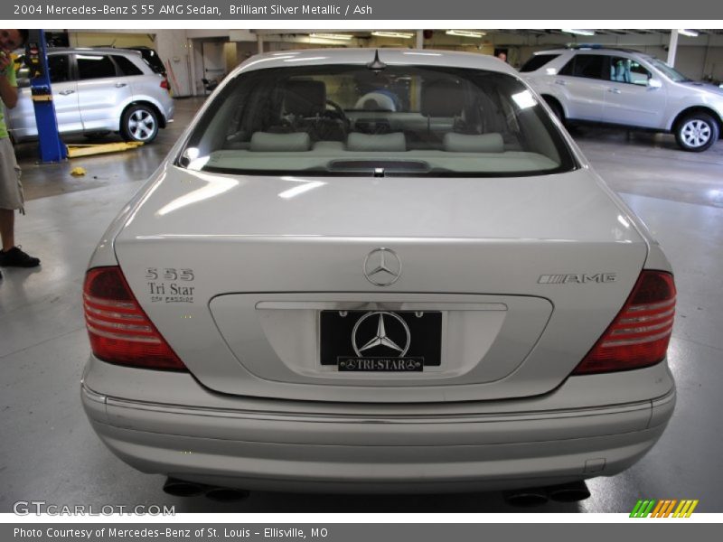 Brilliant Silver Metallic / Ash 2004 Mercedes-Benz S 55 AMG Sedan