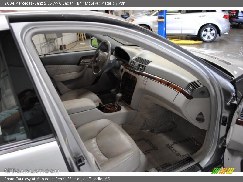 Brilliant Silver Metallic / Ash 2004 Mercedes-Benz S 55 AMG Sedan