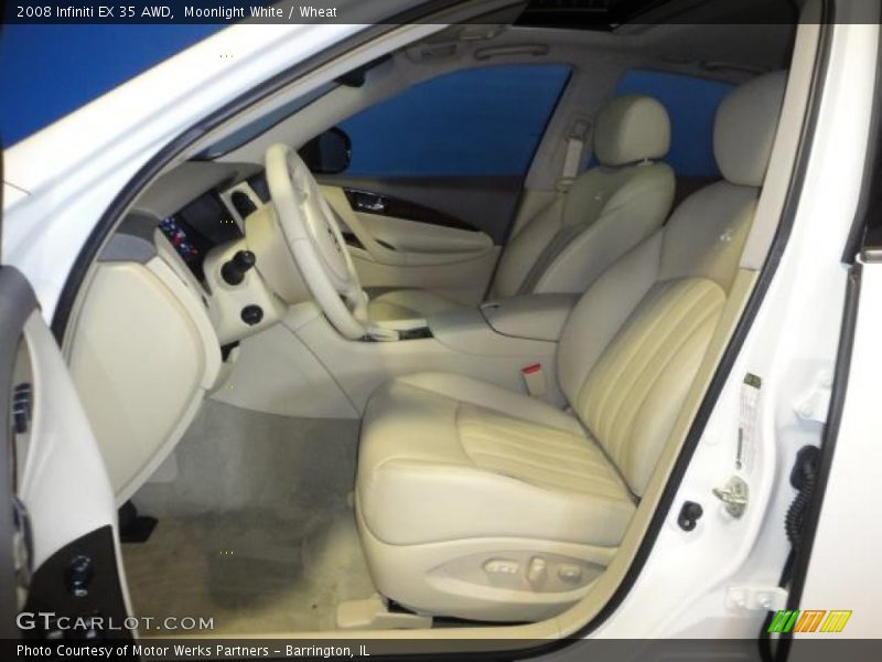 Moonlight White / Wheat 2008 Infiniti EX 35 AWD