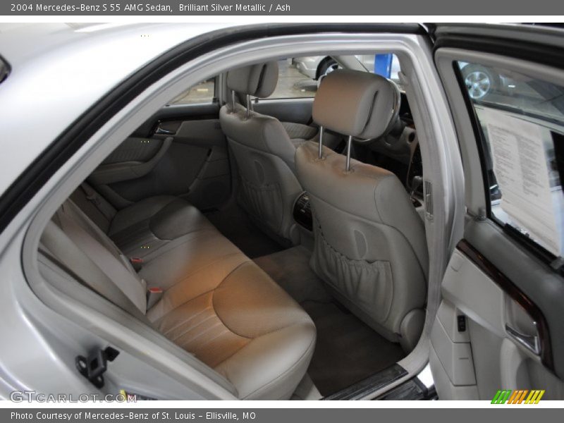 Brilliant Silver Metallic / Ash 2004 Mercedes-Benz S 55 AMG Sedan