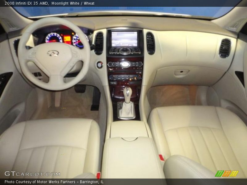 Moonlight White / Wheat 2008 Infiniti EX 35 AWD