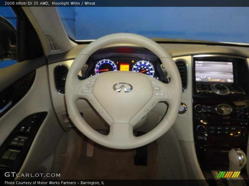 Moonlight White / Wheat 2008 Infiniti EX 35 AWD