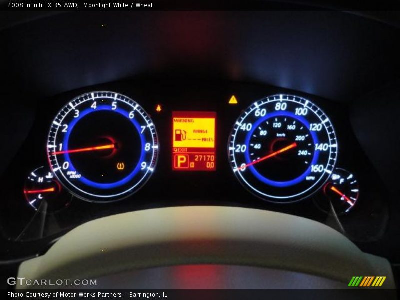 Moonlight White / Wheat 2008 Infiniti EX 35 AWD