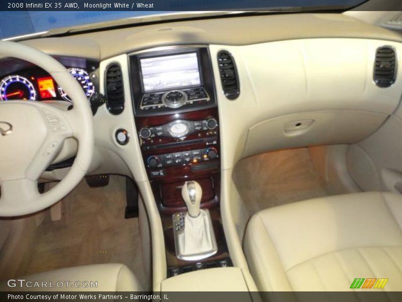 Moonlight White / Wheat 2008 Infiniti EX 35 AWD