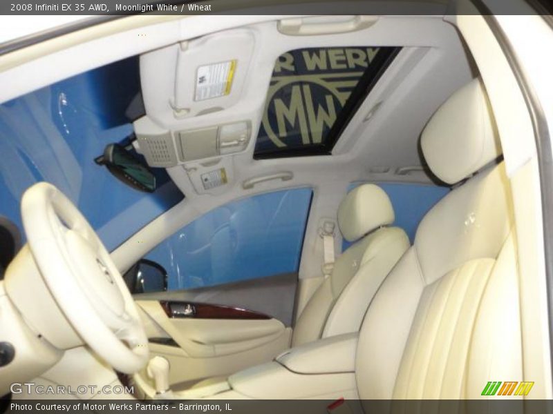 Moonlight White / Wheat 2008 Infiniti EX 35 AWD