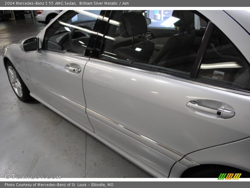 Brilliant Silver Metallic / Ash 2004 Mercedes-Benz S 55 AMG Sedan