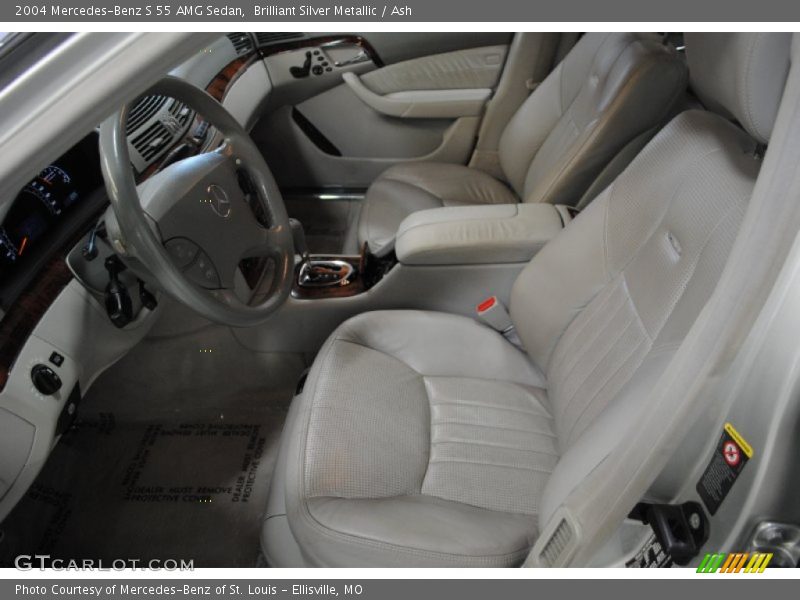 Brilliant Silver Metallic / Ash 2004 Mercedes-Benz S 55 AMG Sedan