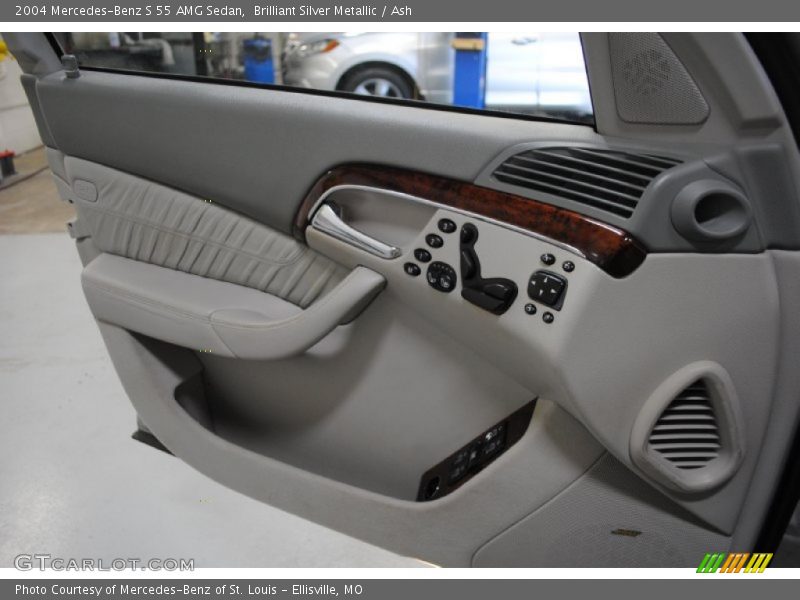 Brilliant Silver Metallic / Ash 2004 Mercedes-Benz S 55 AMG Sedan
