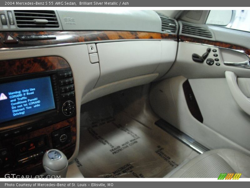 Brilliant Silver Metallic / Ash 2004 Mercedes-Benz S 55 AMG Sedan