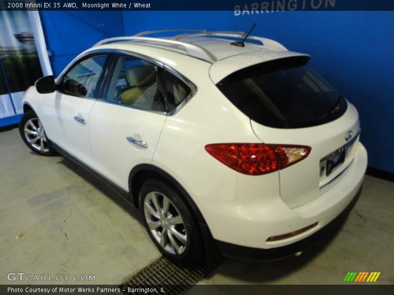Moonlight White / Wheat 2008 Infiniti EX 35 AWD
