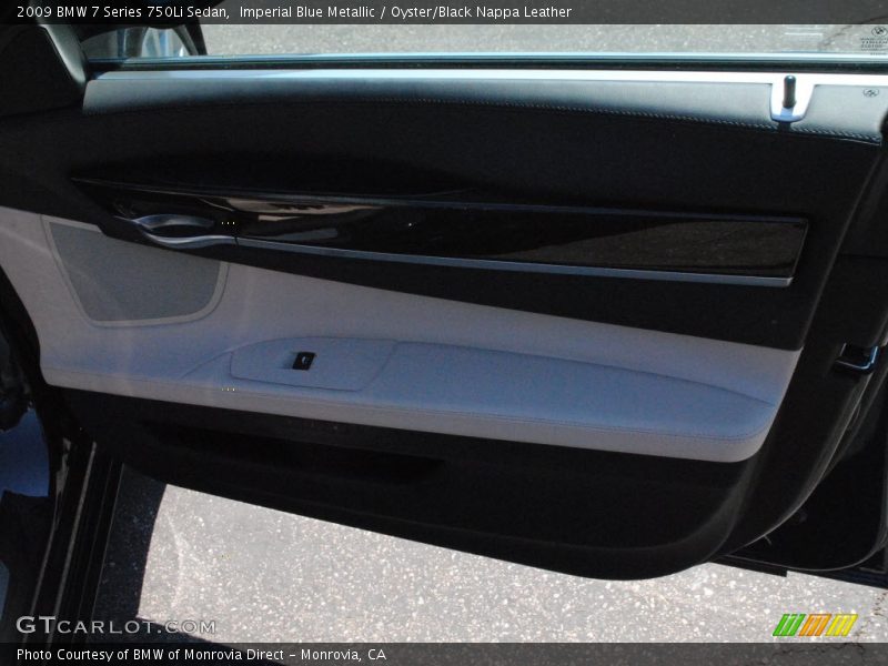 Imperial Blue Metallic / Oyster/Black Nappa Leather 2009 BMW 7 Series 750Li Sedan
