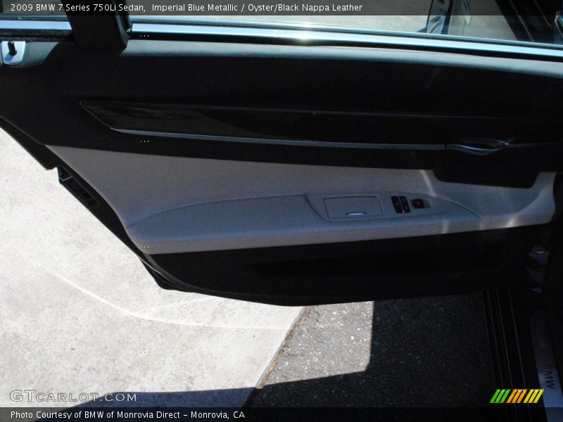 Imperial Blue Metallic / Oyster/Black Nappa Leather 2009 BMW 7 Series 750Li Sedan