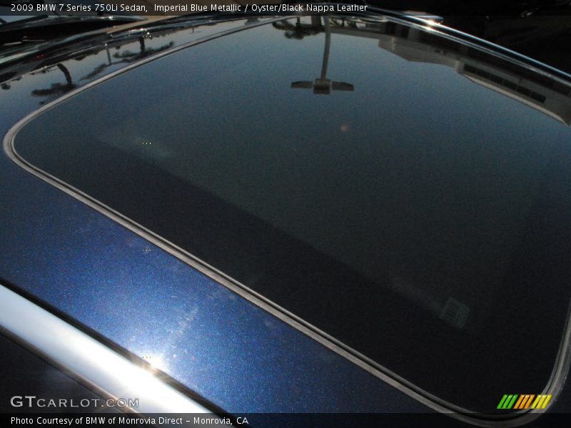 Imperial Blue Metallic / Oyster/Black Nappa Leather 2009 BMW 7 Series 750Li Sedan